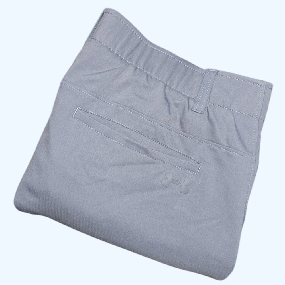 Under Armour Match Play Mens Gray Golf Pants 36x34 Performance Trousers Stretch